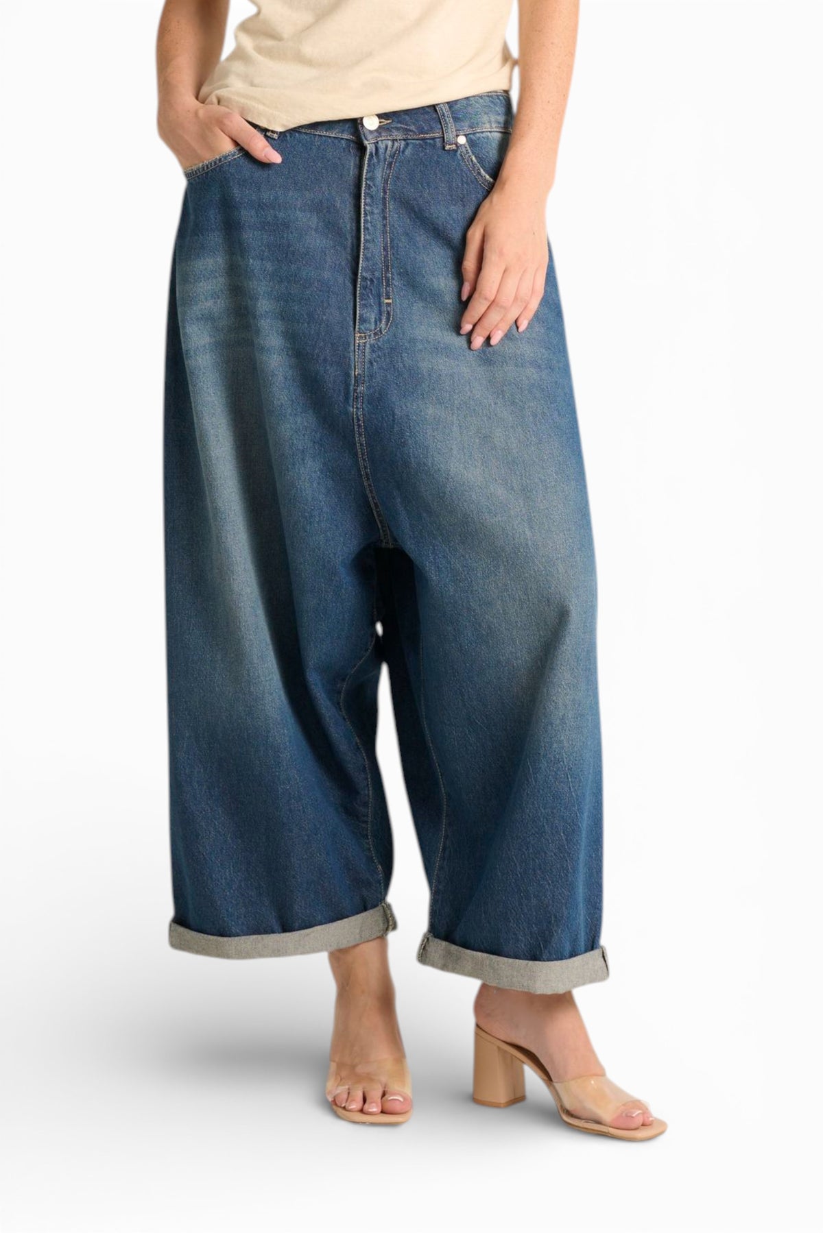 Pantagaucho Shima in denim slegato