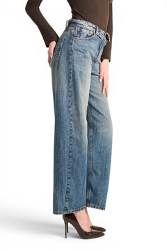 Jeans Dodo barrel con bustino rovesciato