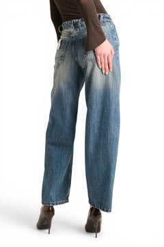 Jeans Dodo barrel con bustino rovesciato