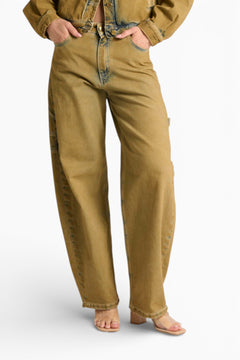 Jeans Charli carpenter barrel in denim sovrattinto dirty