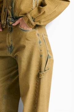 Jeans Charli carpenter barrel in denim sovrattinto dirty