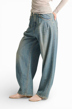 Jeans Balo wide balloon in denim misto tencel