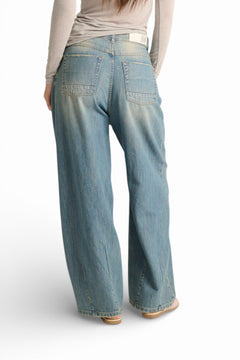 Jeans Balo wide balloon in denim misto tencel