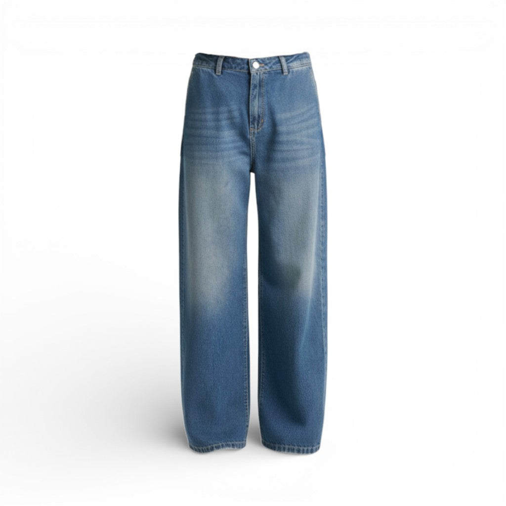 Jeans Born con tasca america a vita regolare in denim slegato