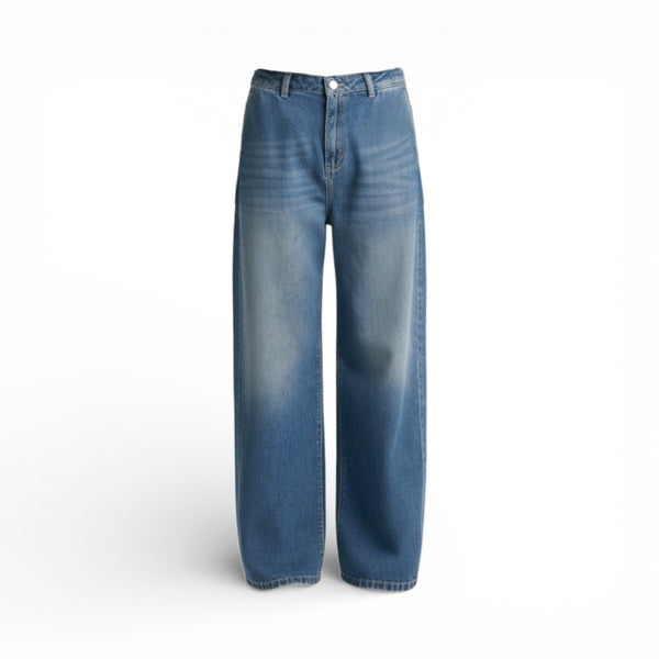 Jeans Born con tasca america a vita regolare in denim slegato