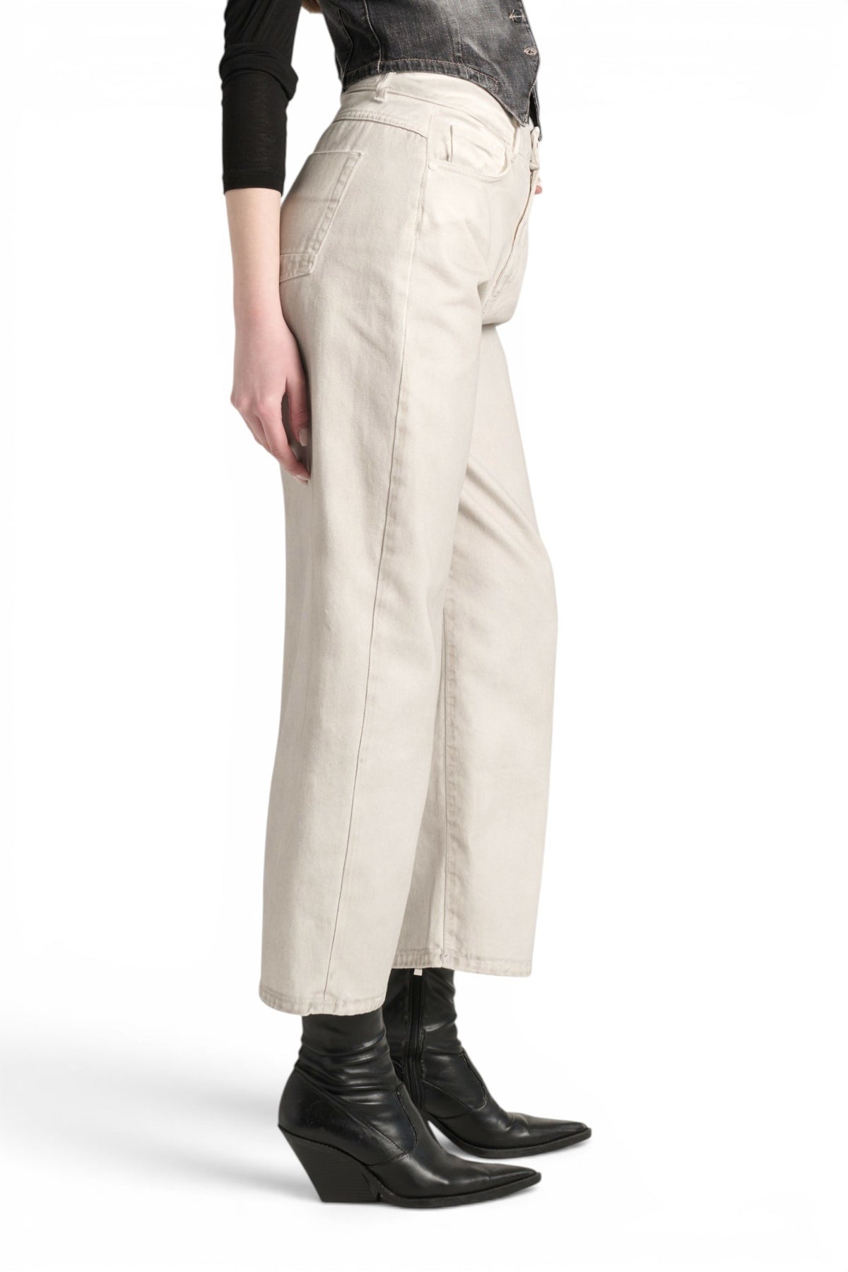 Pantaloni Manu in drill spray color