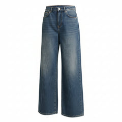 Camila wide-leg jeans in chambray denim