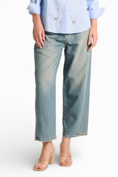 Jeans Aretha ankle fit in denim misto tencel