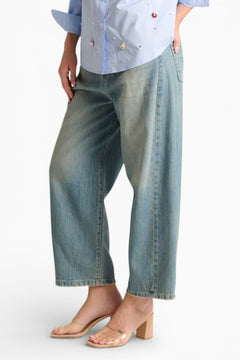 Jeans Aretha ankle fit in denim misto tencel