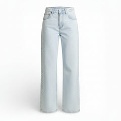 Jeans Clara straight in denim misto tencel