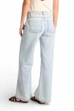 Jeans Clara straight in denim misto tencel