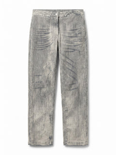 Jeans Tina regular fit in denim floccato