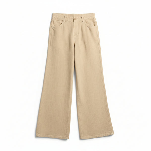 Pantaloni Becca wide leg in puro lino