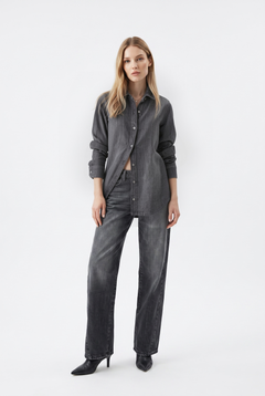 Paris-S black chambray shirt