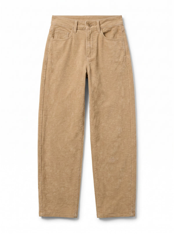 Pantaloni Tim eggfit in velluto a trama obliqua