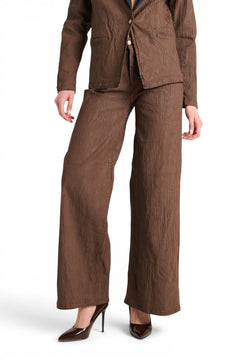 Jeans Becca wide leg in denim crackle moro