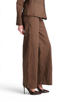 Jeans Becca wide leg in denim crackle moro