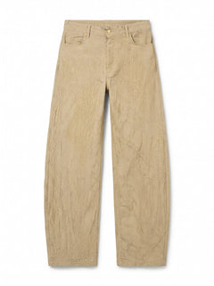 Jeans Berry barrel in denim crackle beige