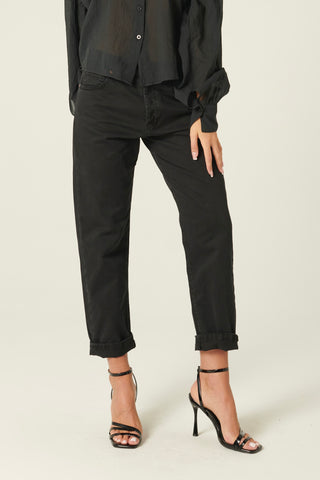 Pantaloni Abby relaxed in drill