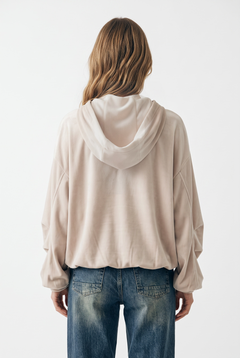 Felpa Megan maxi bomber oversize in misto viscosa
