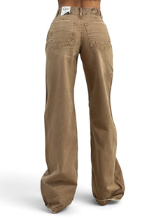 Pantaloni Star-S in gabardine effetto used