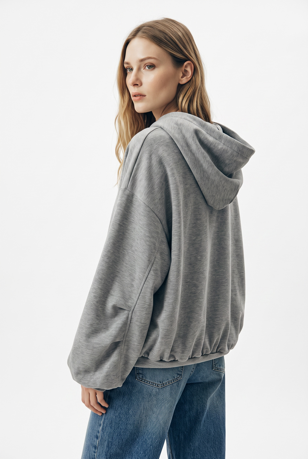 Felpa Megan maxi bomber oversize in misto viscosa