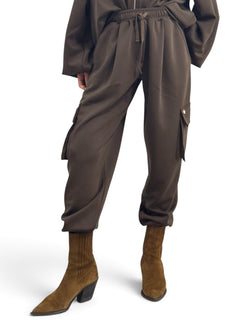 Pantaloni Jane jogger in felpa misto viscosa