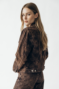 Giubbino Josy in denim floccato