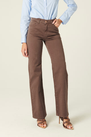 Pantaloni Andy straight in drill