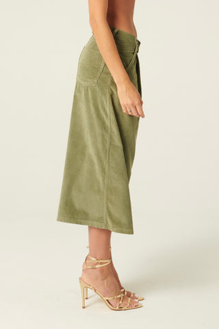 Bermuda Haze con pinces in velluto misto modal