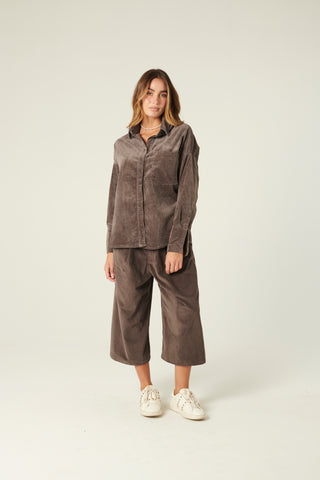 Camicione Peach in velluto misto modal