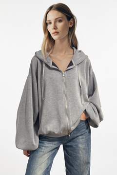 Felpa Megan maxi bomber oversize in misto viscosa