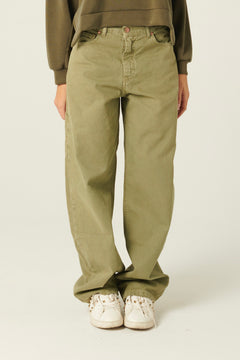 Pantaloni Charli carpenter in canvas barrel fit