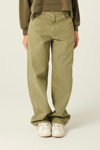 Pantaloni Charli carpenter in canvas barrel fit