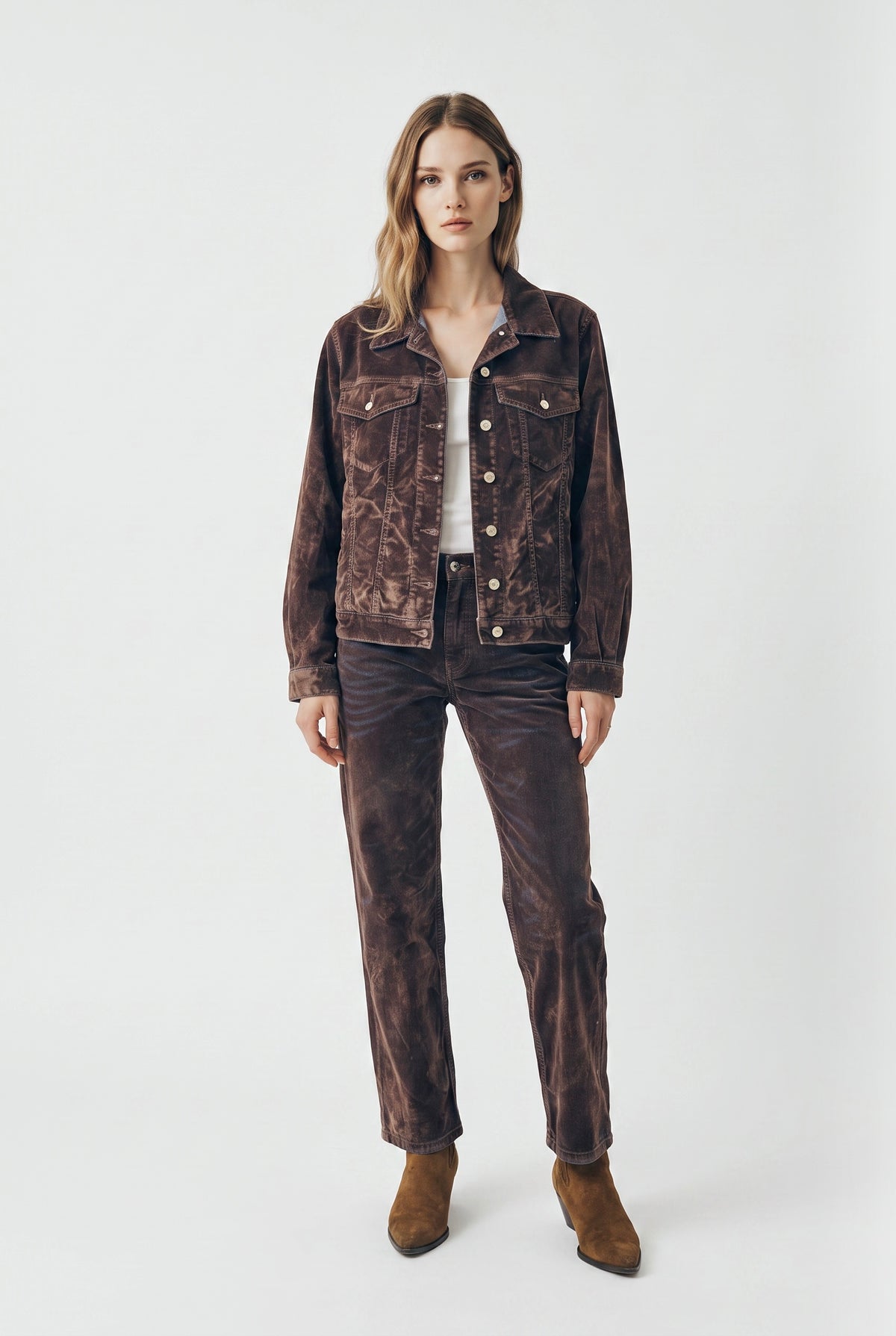 Giubbino Josy in denim floccato