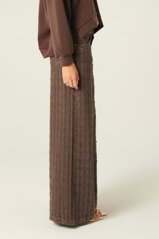 Pantaloni Alisha in drill laserato