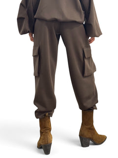 Pantaloni Jane jogger in felpa misto viscosa