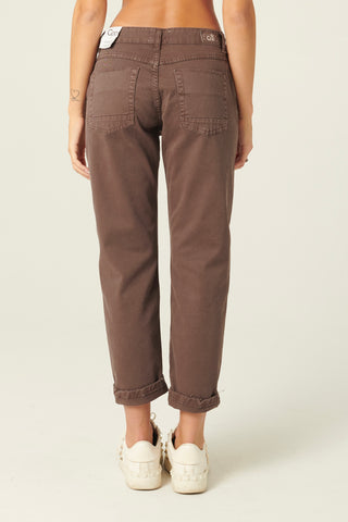 Pantaloni Abby relaxed in drill