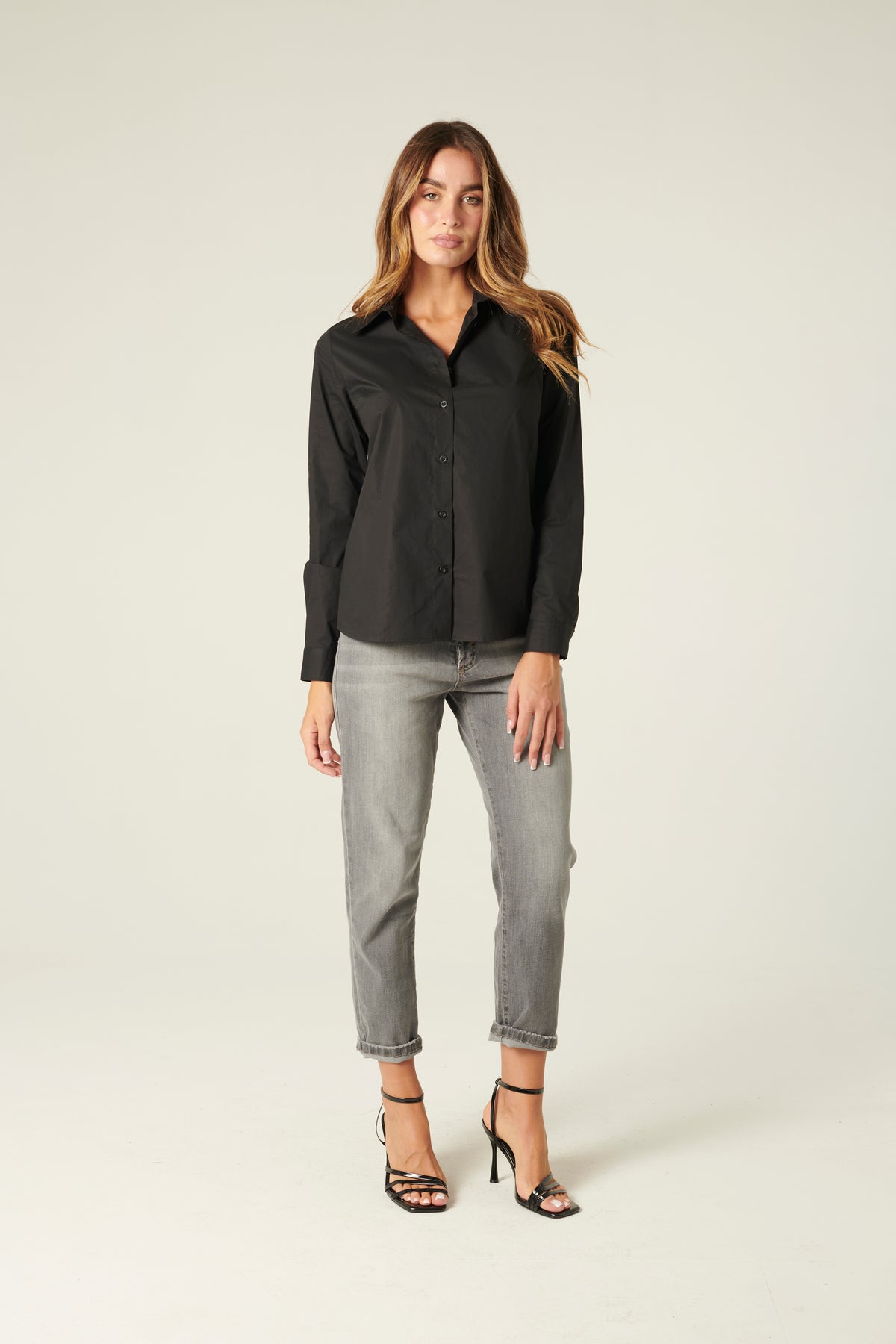 Camicia Yumix basica in popeline di cotone