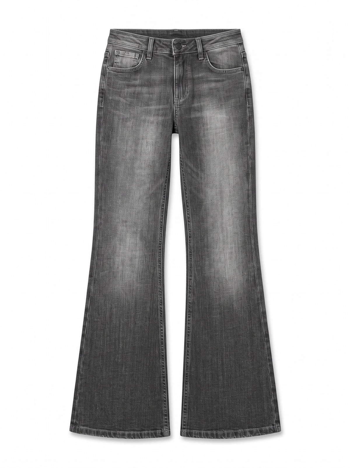 Claire-S Flared Bootcut Jeans in Black Denim
