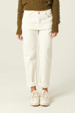 Pantaloni Abby relaxed in drill