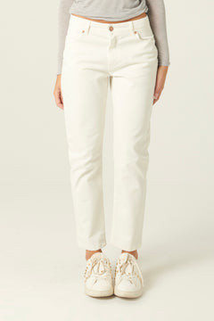 Pantaloni Ava slim regular in drill
