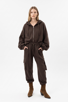 Felpa Megan maxi bomber oversize in misto viscosa