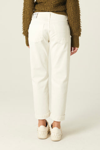 Pantaloni Abby relaxed in drill