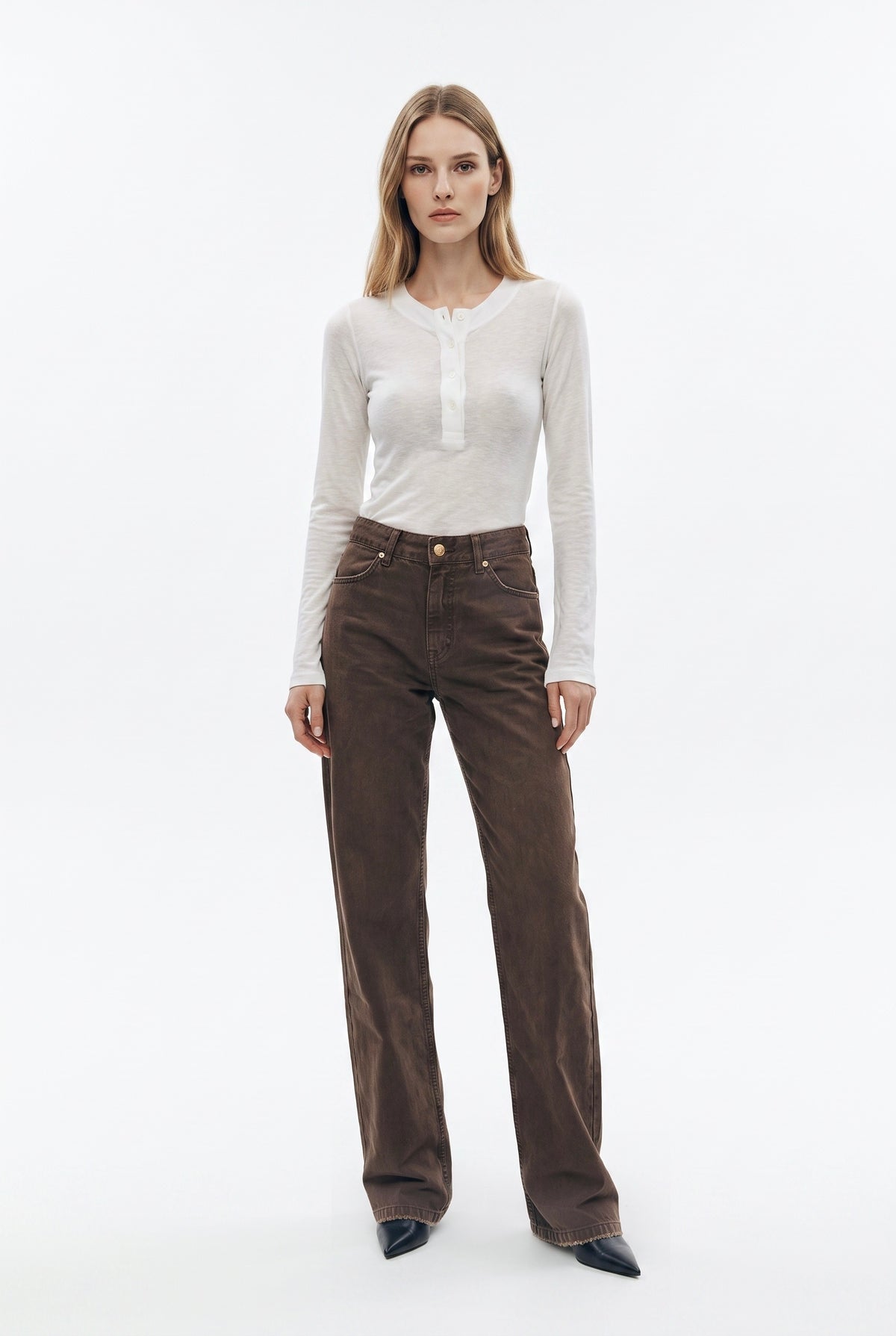Pantaloni Star-S in gabardine effetto used
