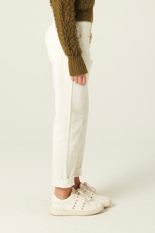 Pantaloni Abby relaxed in drill