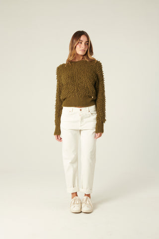 Pantaloni Abby relaxed in drill