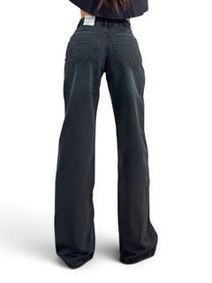 Pantaloni Star-S in gabardine effetto used