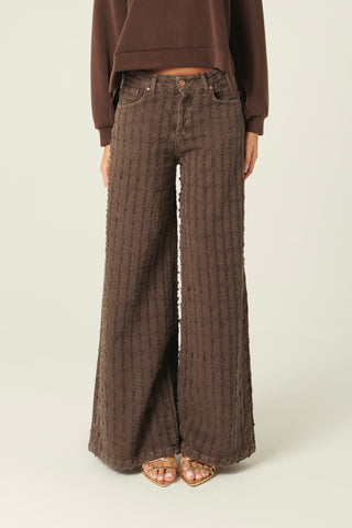 Pantaloni Alisha in drill laserato