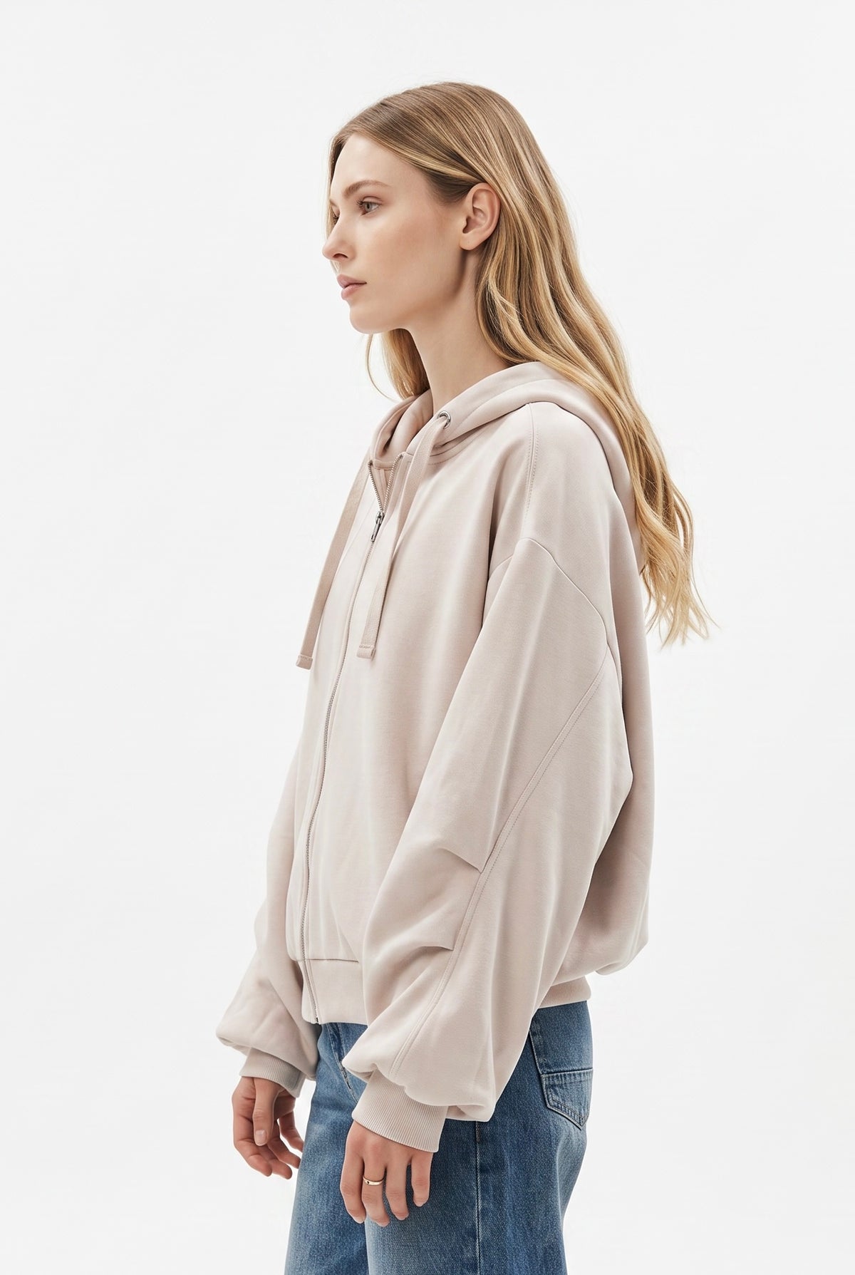 Felpa Megan maxi bomber oversize in misto viscosa